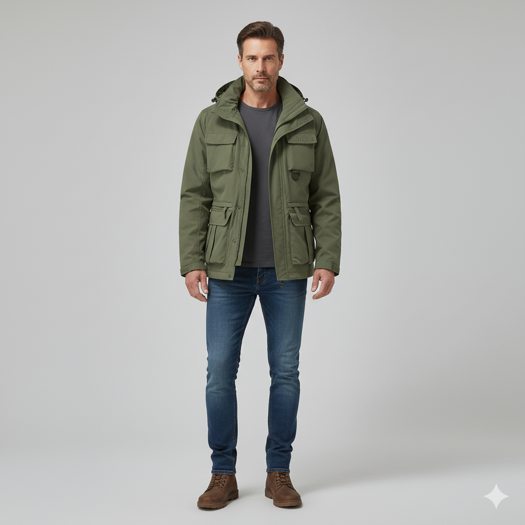 Tarly | Winterjas in militaire stijl voor heren - Weerbestendig