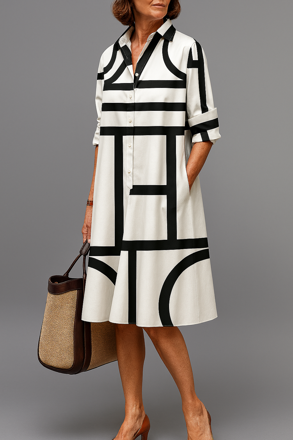 Annette | Elegante Midi Jurk