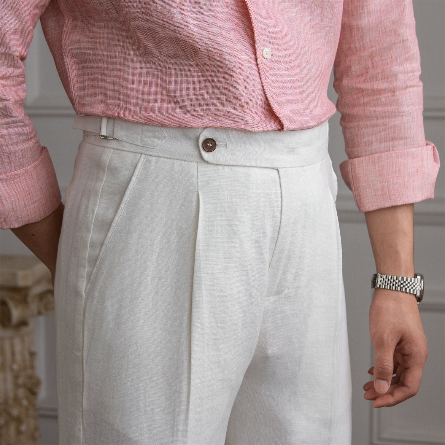 Celio Linnen Broek