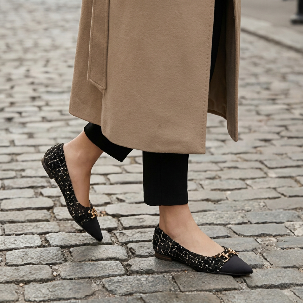 Verona Tweed Ballerina's