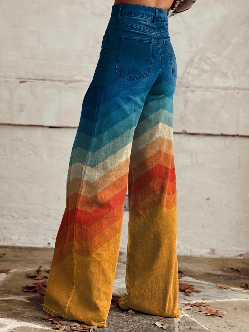 Léa – Elegante retro zigzag broeken