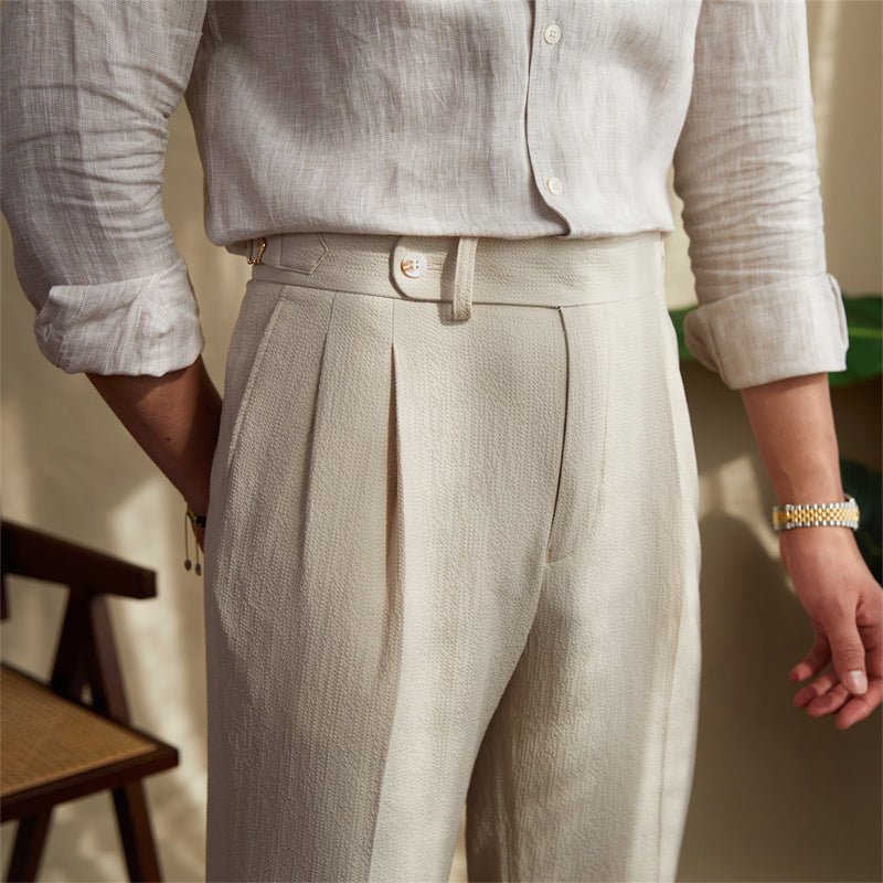 Sesto Seersucker Broek