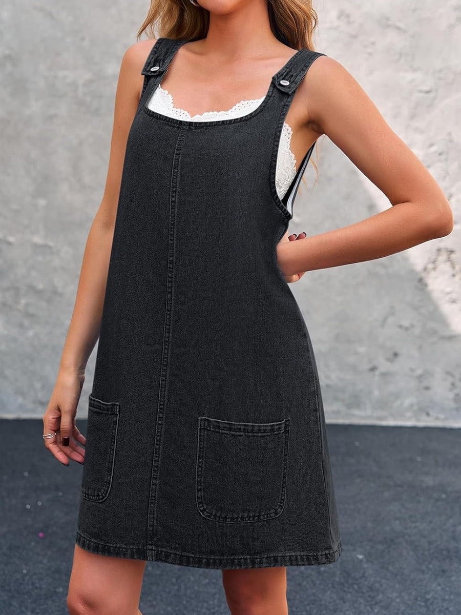 Lisa | Casual Denim Dungaree Jurk