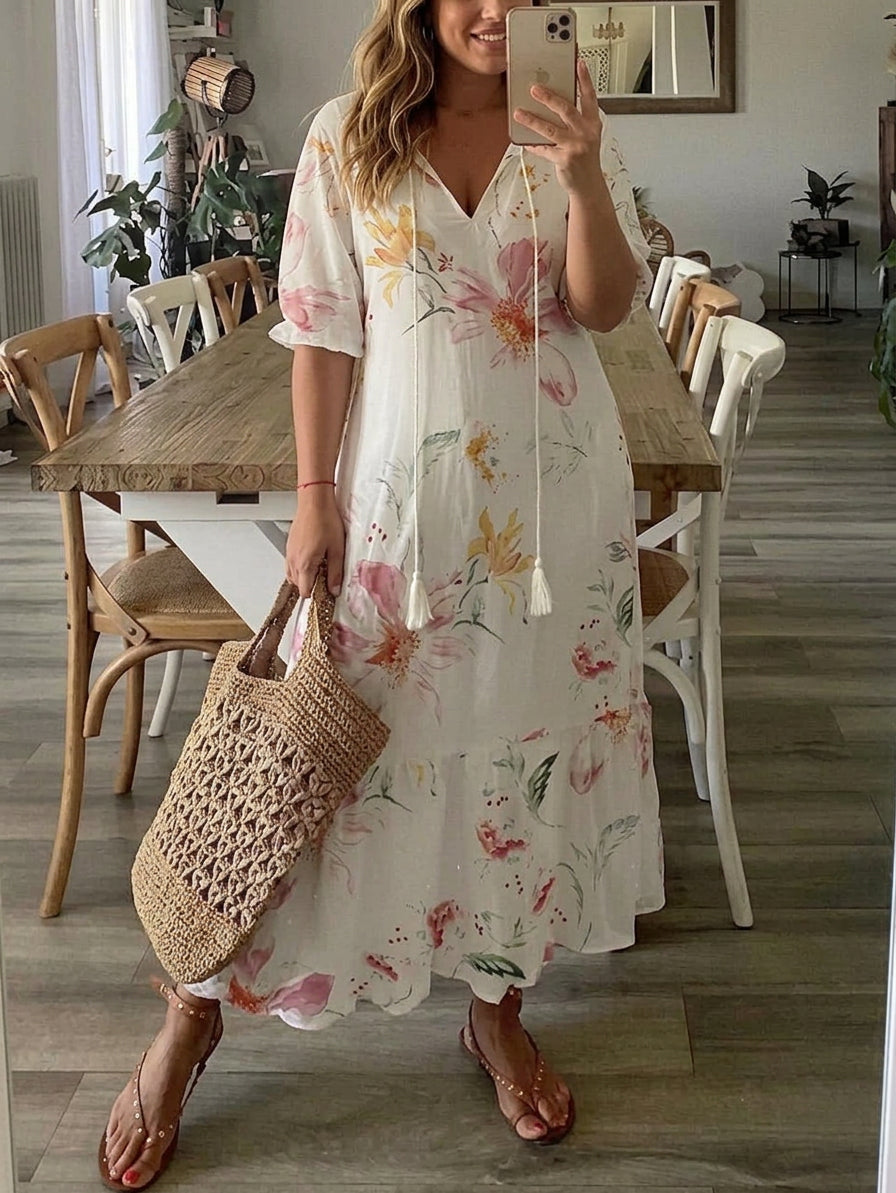 Rosalind - Boho Buik Bedekkende Jurk