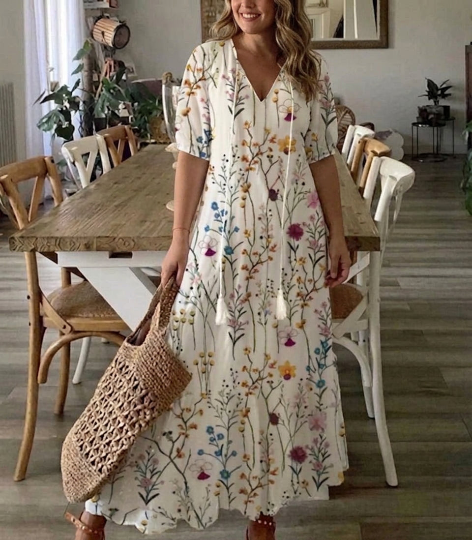 Rosalind - Boho Buik Bedekkende Jurk